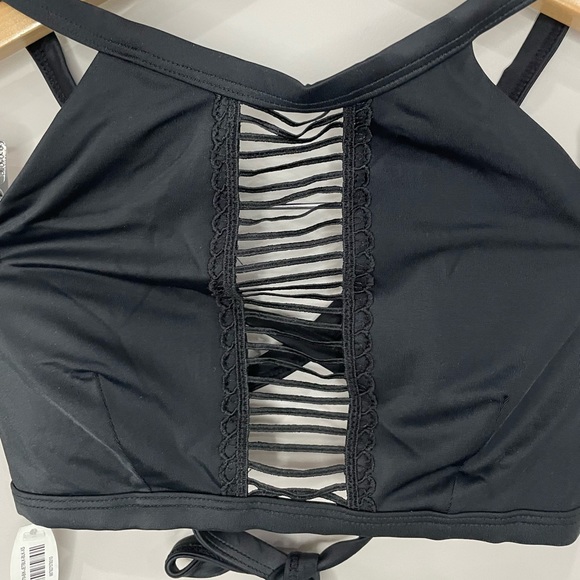 Adore Me NWT black halter cages bikini top XS - Picture 2 of 8